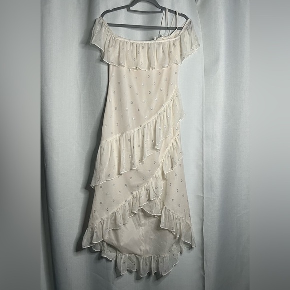 House of Harlow x Revolve Ivory White Layered Midi Dress Small - Picture 10 of 10